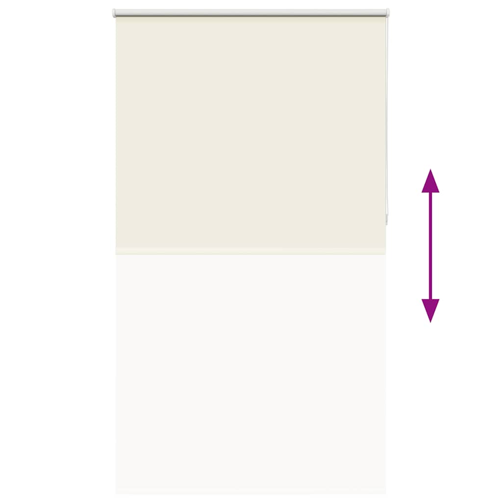 vidaXL Ρολέρ Μπλακάουτ Υπόλευκη 140x210 εκ. Πλάτος υφάσματος 136,6εκ.