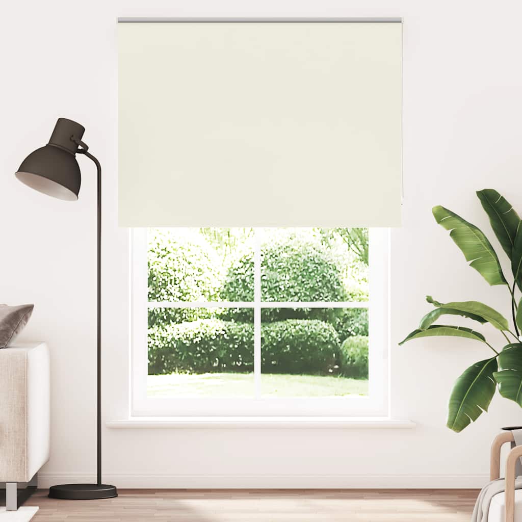 vidaXL Στόρι Ρόλερ Συσκότισης Υπόλευκο 150x230 εκ. Πλάτος Υφάσματος 146,6 εκ. Πολυεστέρας