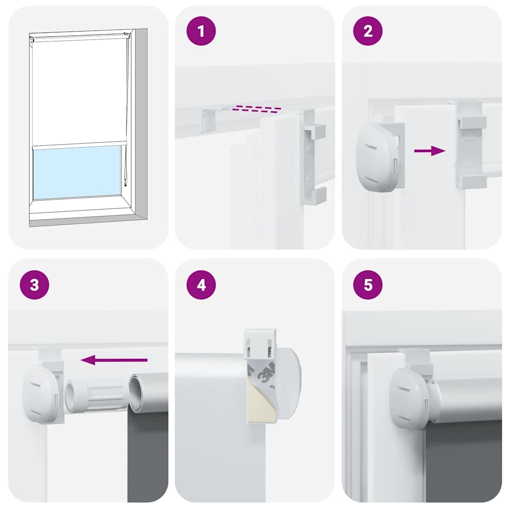 vidaXL Στόρι Ρόλερ Συσκότισης Κόκκινο 50x175 εκ. Πλάτος Υφάσματος 45,7 εκ. Πολυεστέρας