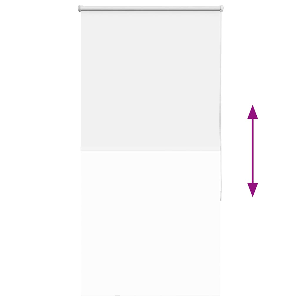 vidaXL Ρολέρ Μπλακάουτ Λευκό 80x175 εκ. Πλάτος υφάσματος 75,7 εκ.