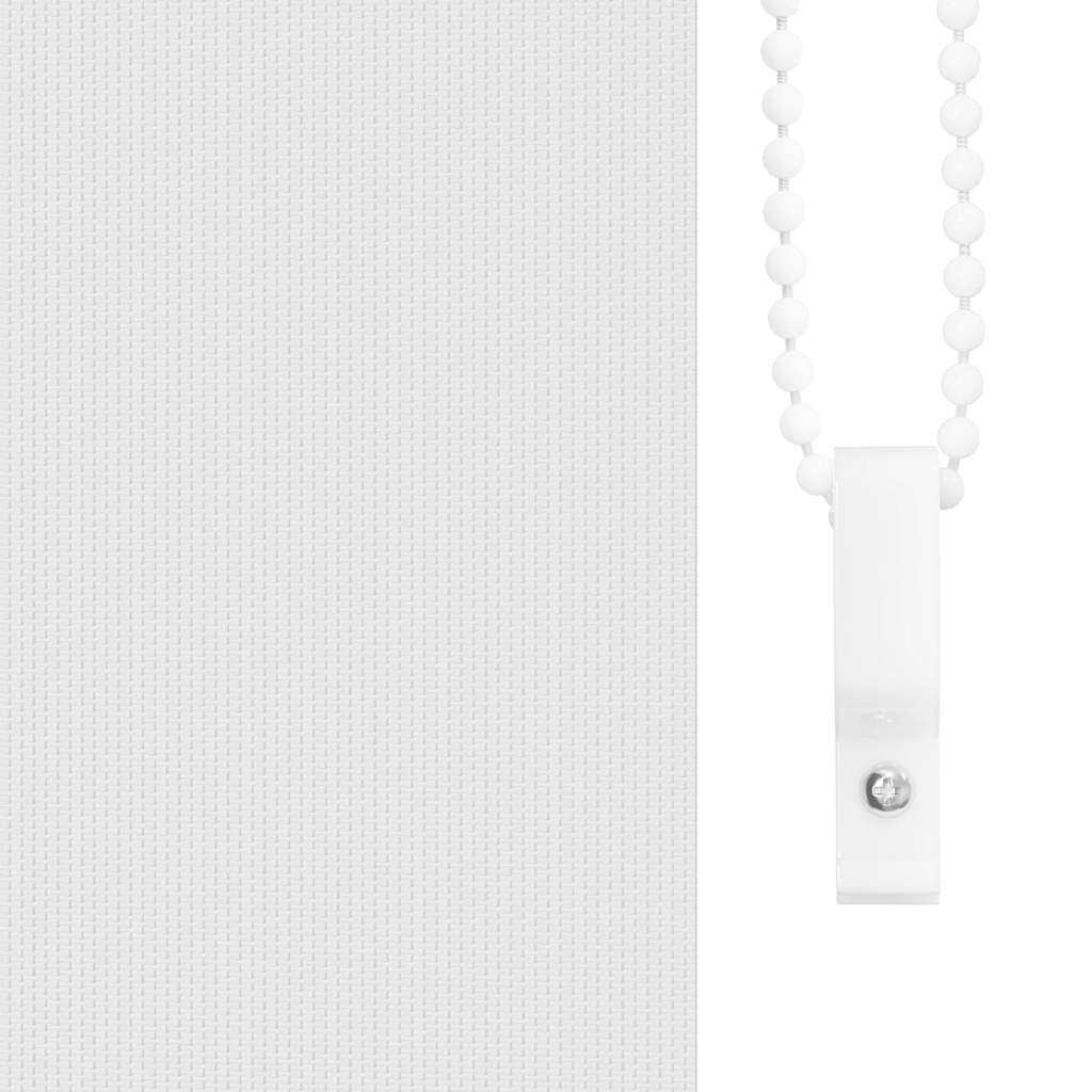 vidaXL Ρολέρ Μπλακάουτ Λευκό 145x175 εκ. Πλάτος υφάσματος 141,6εκ.
