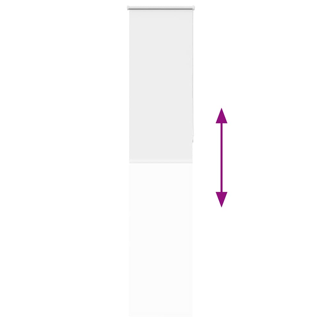 vidaXL Ρολέρ Μπλακάουτ Λευκό 40x210 εκ. Πλάτος υφάσματος 35,7 εκ.