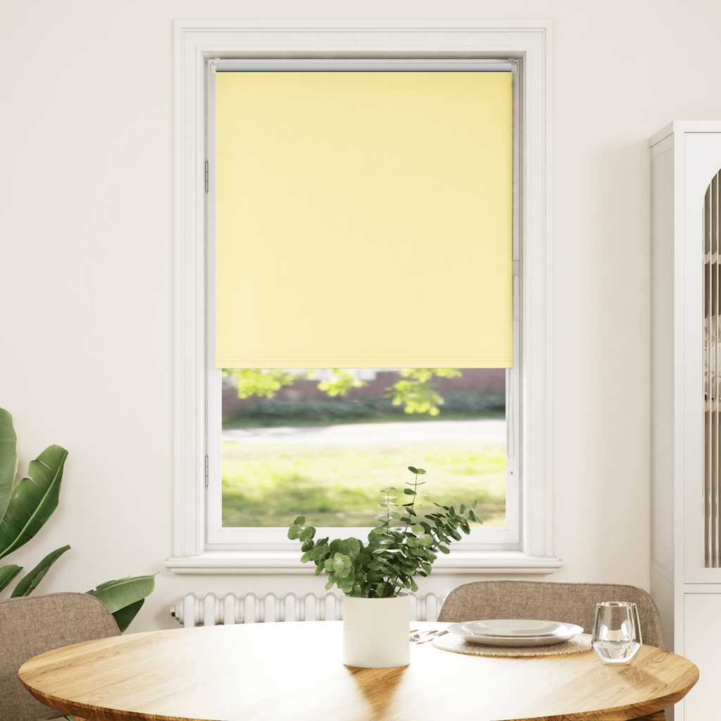 vidaXL Στόρι Συσκότισης Κίτρινο 85x130 εκ. Πλάτος Υφάσματος 80,7 εκ. Πολυεστέρας
