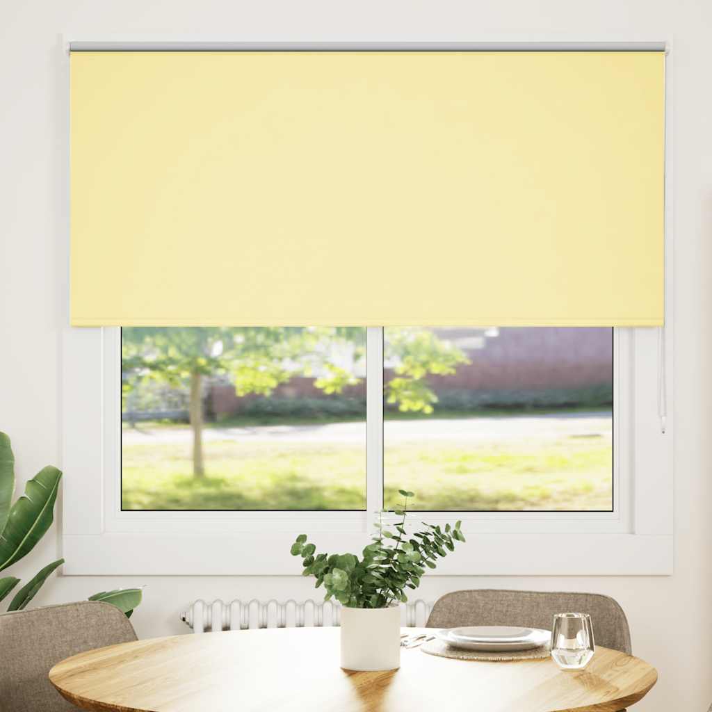vidaXL Στόρι Συσκότισης Κίτρινο 155x130 εκ. Πλάτος Υφάσματος 151,6 εκ. Πολυεστέρας