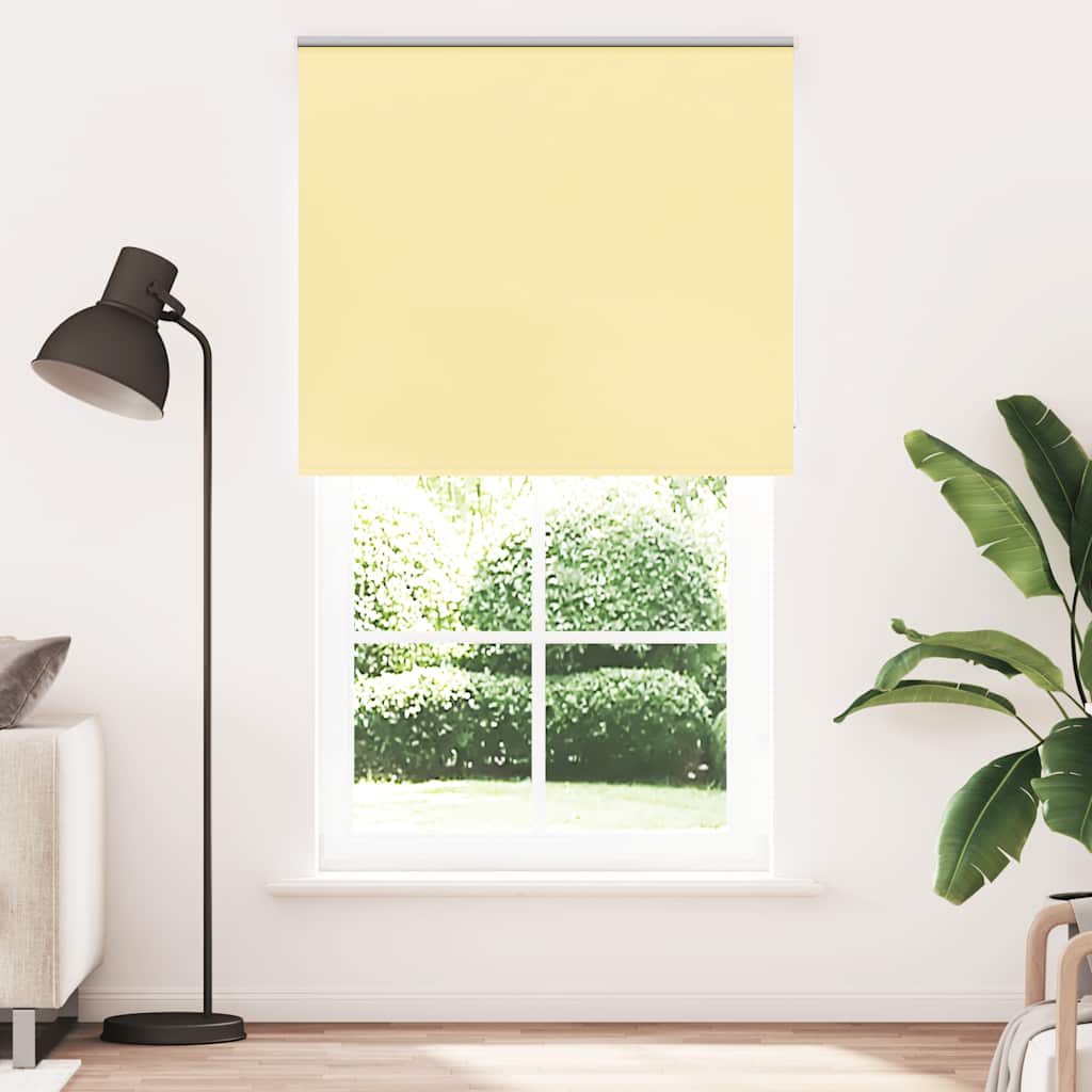 vidaXL Στόρι Συσκότισης Κίτρινο 125x230 εκ. Πλάτος Υφάσματος 121,6 εκ. Πολυεστέρας