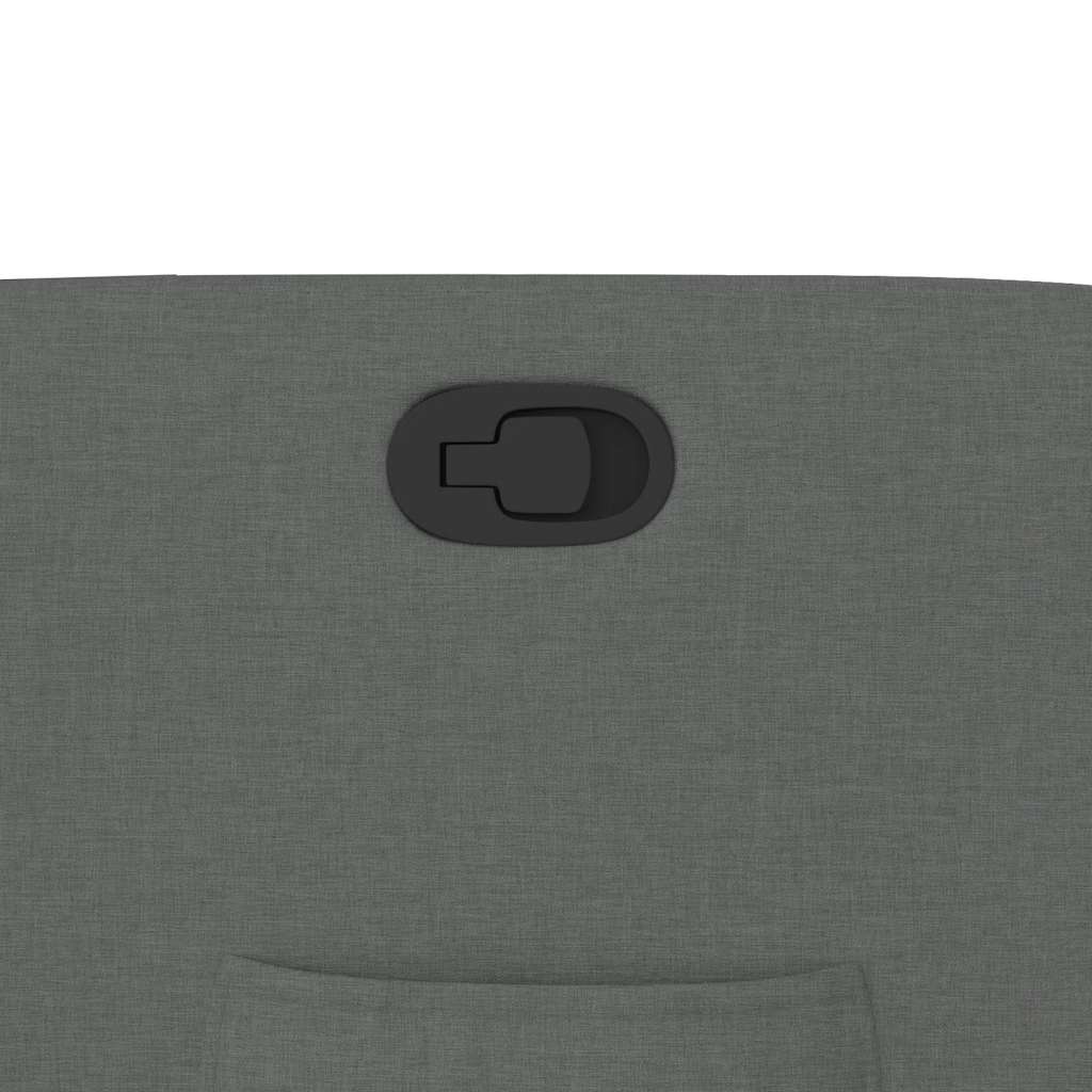 vidaXL Πολυθρόνα Ανακλινόμενη Σκούρο Γκρι Υφασμάτινη