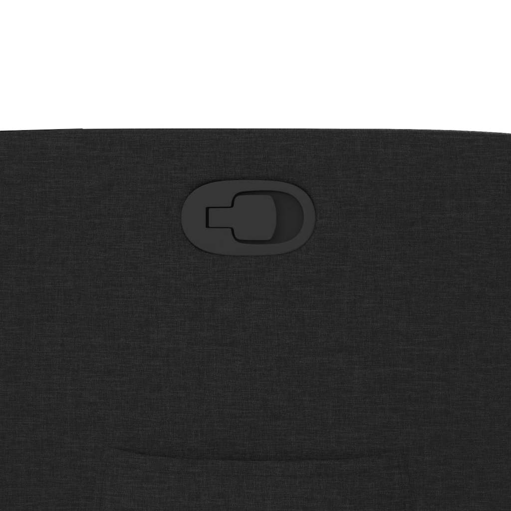 vidaXL Πολυθρόνα Ανακλινόμενη Μαύρη Υφασμάτινη