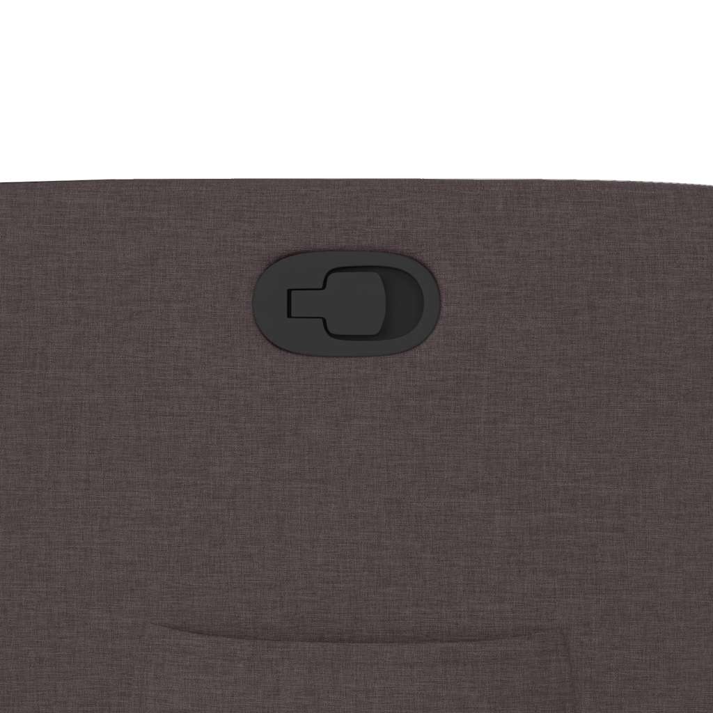 vidaXL Πολυθρόνα Ανακλινόμενη Σκούρο Καφέ Υφασμάτινη