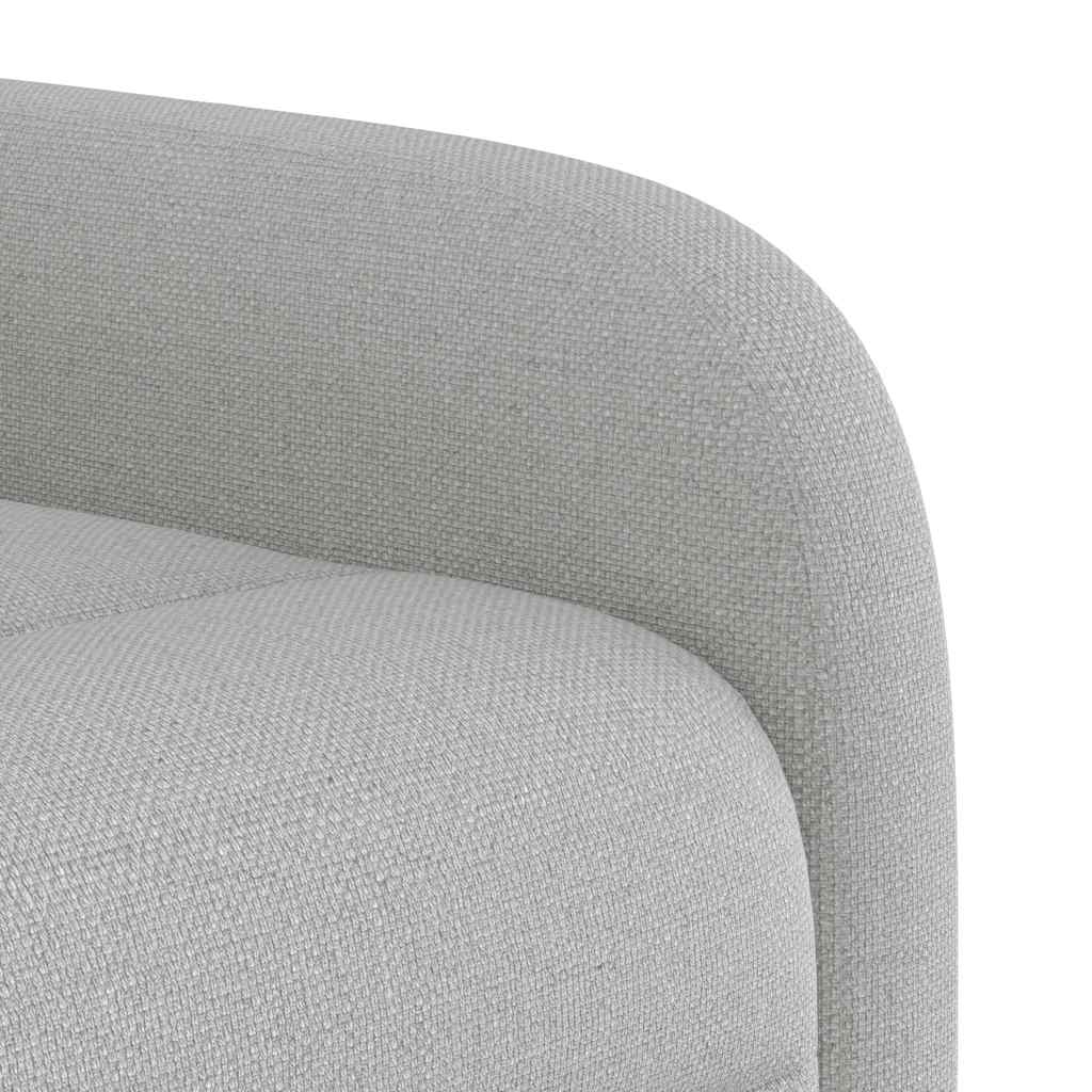 vidaXL καρέκλα ανάκλισης μασάζ Cloud Grey Fabric