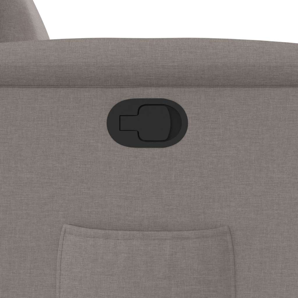 vidaXL Πολυθρόνα Ανακλινόμενη Taupe Υφασμάτινη