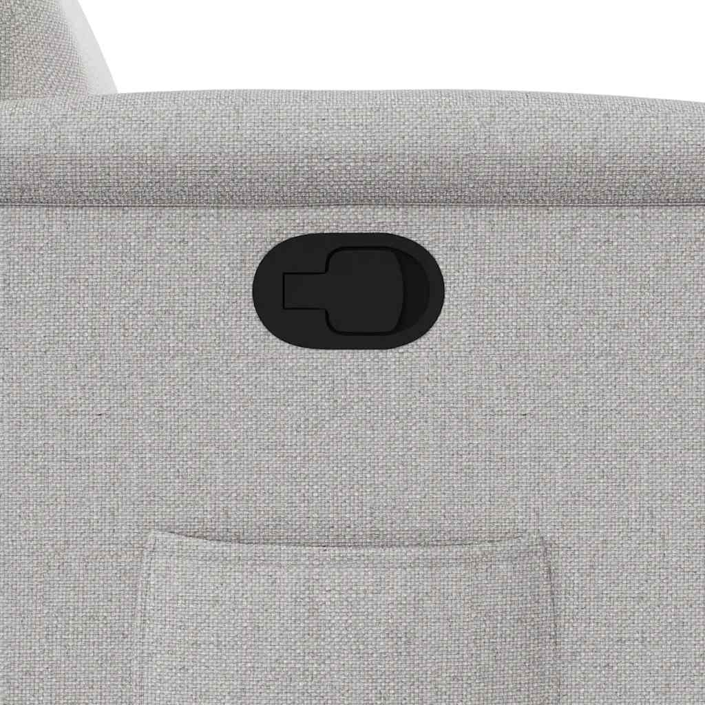 vidaXL Ανακλινόμενη καρέκλα Γκρι σύννεφο Ύφασμα