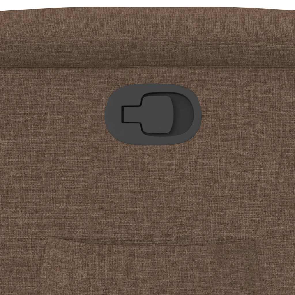 vidaXL Πολυθρόνα Ανακλινόμενη Καφέ Υφασμάτινη