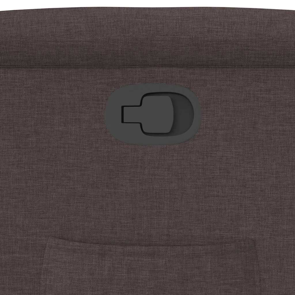 vidaXL Πολυθρόνα Ανακλινόμενη Σκούρο Καφέ Υφασμάτινη