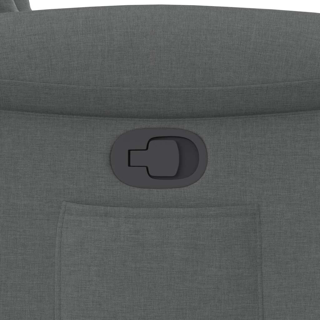 vidaXL Πολυθρόνα Ανακλινόμενη Σκούρο Γκρι Υφασμάτινη