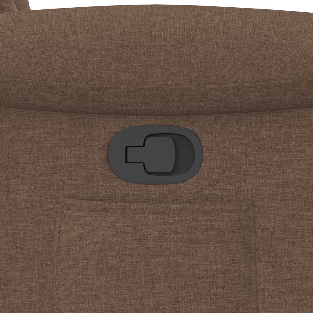 vidaXL Πολυθρόνα Ανακλινόμενη Καφέ Υφασμάτινη