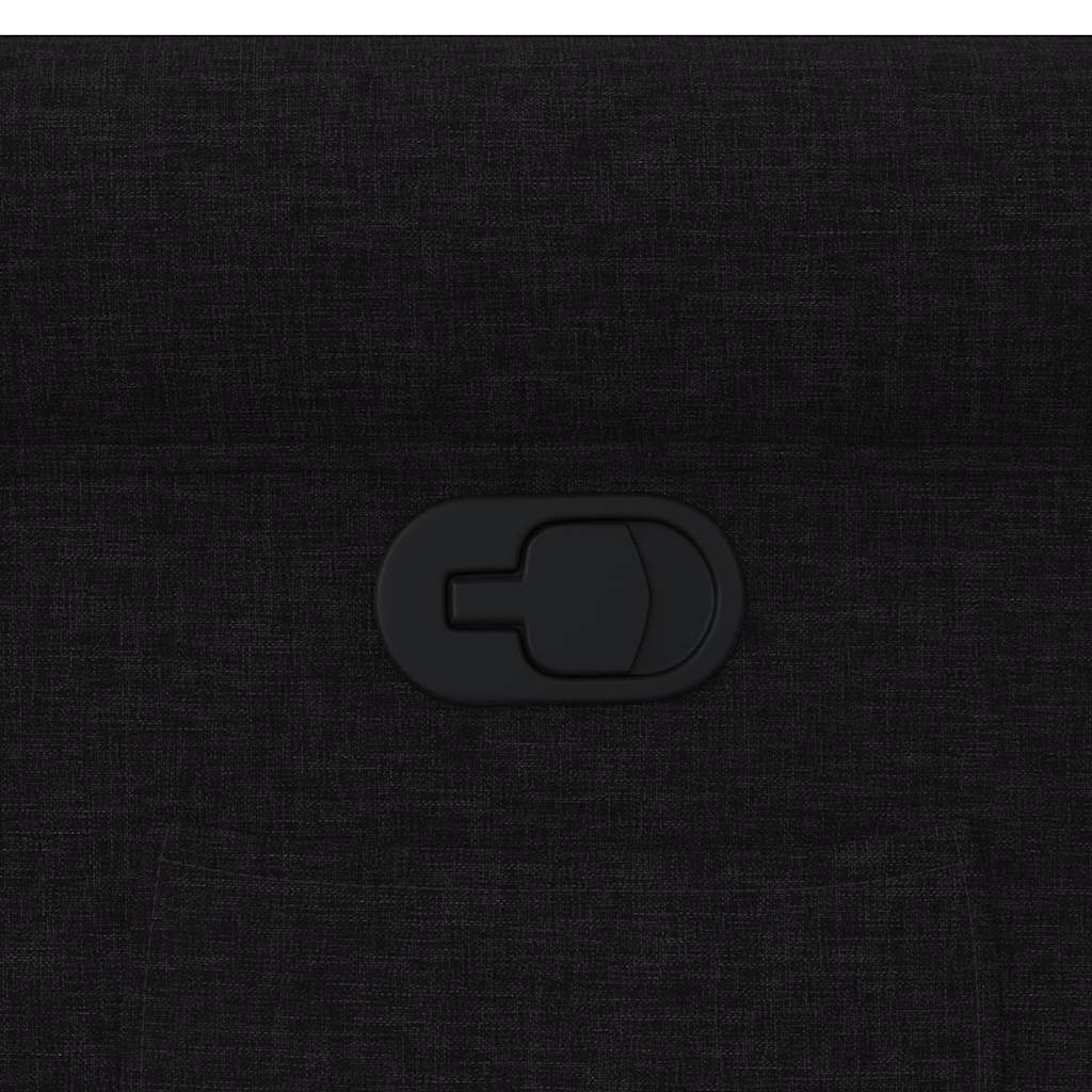 vidaXL Πολυθρόνα Ανακλινόμενη Μαύρη Υφασμάτινη