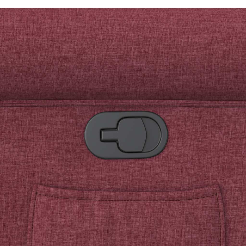 vidaXL Πολυθρόνα Ανακλινόμενη Μπορντό Υφασμάτινη