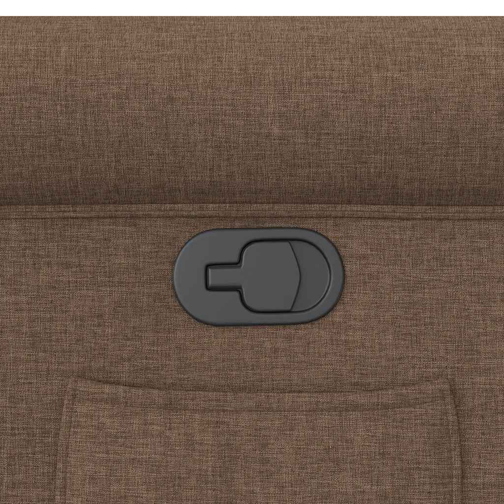 vidaXL Πολυθρόνα Ανακλινόμενη Καφέ Υφασμάτινη