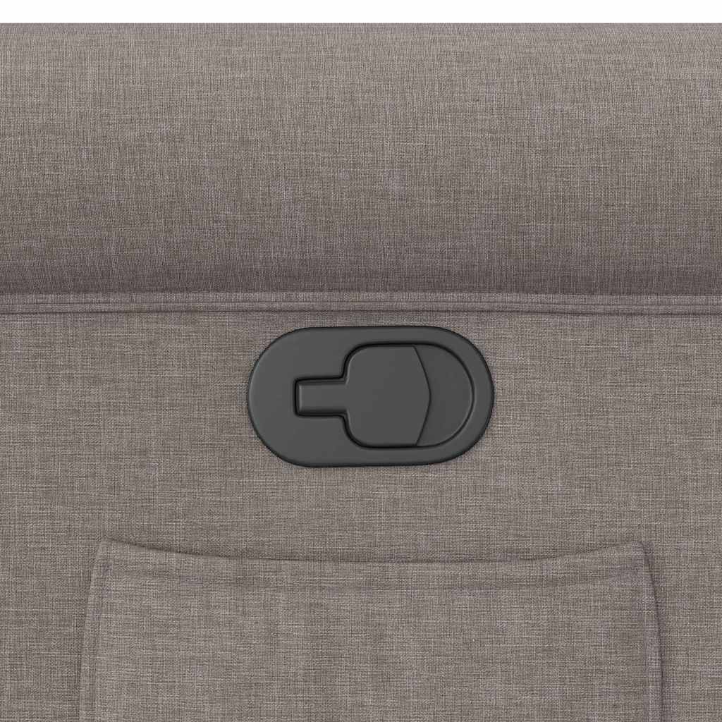 vidaXL Πολυθρόνα Ανακλινόμενη Taupe Υφασμάτινη