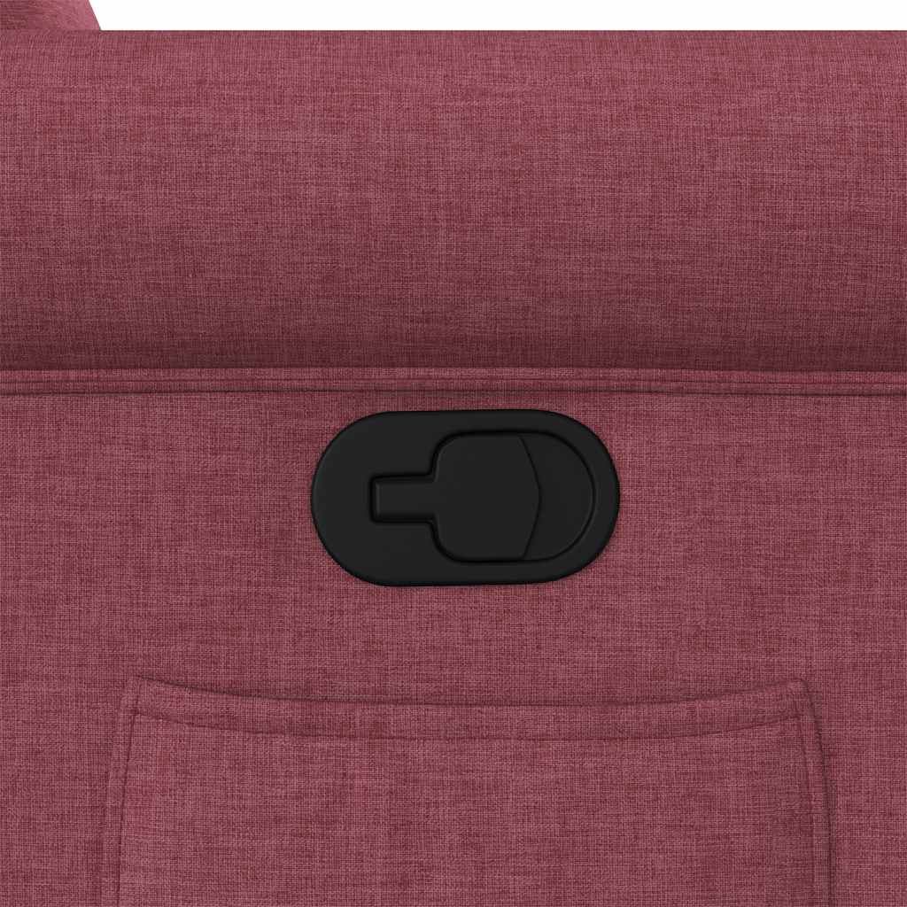 vidaXL Πολυθρόνα Ανακλινόμενη Μπορντό Υφασμάτινη