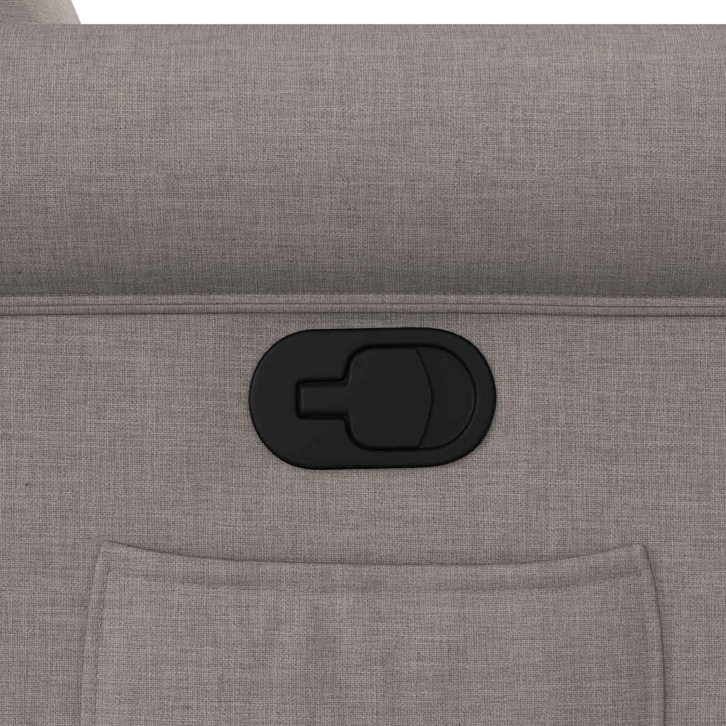 vidaXL Πολυθρόνα Ανακλινόμενη Taupe Υφασμάτινη