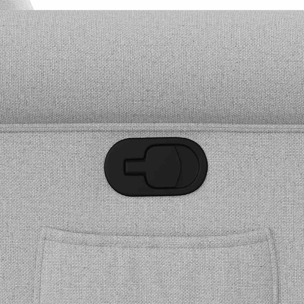 vidaXL Ανακλινόμενη καρέκλα Γκρι σύννεφο Ύφασμα