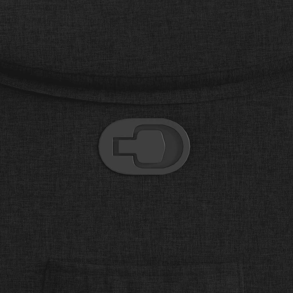 vidaXL Πολυθρόνα Ανακλινόμενη Μαύρη Υφασμάτινη