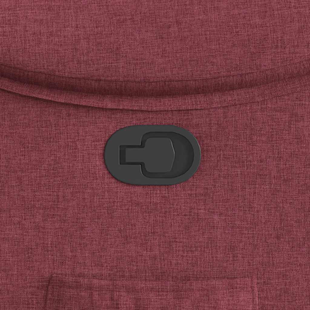 vidaXL Πολυθρόνα Ανακλινόμενη Μπορντό Υφασμάτινη