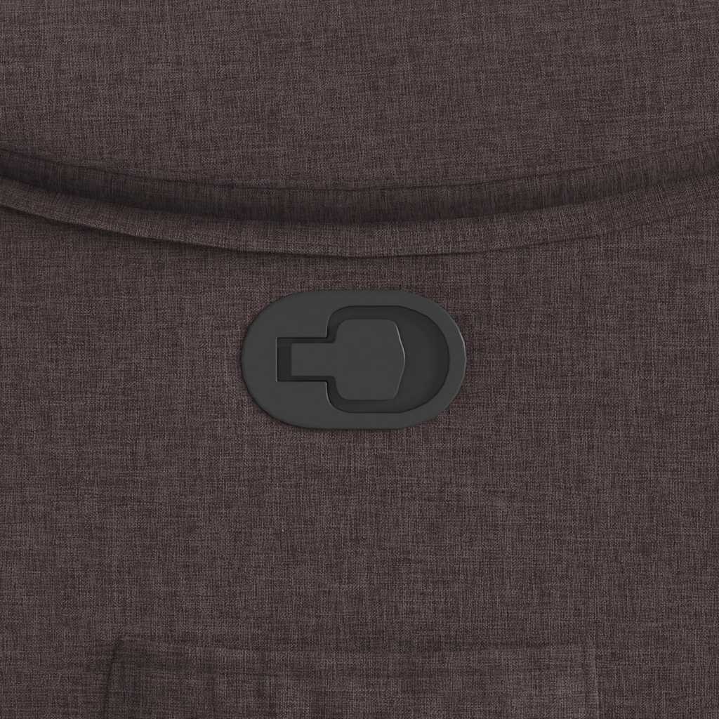 vidaXL Πολυθρόνα Ανακλινόμενη Σκούρο Καφέ Υφασμάτινη