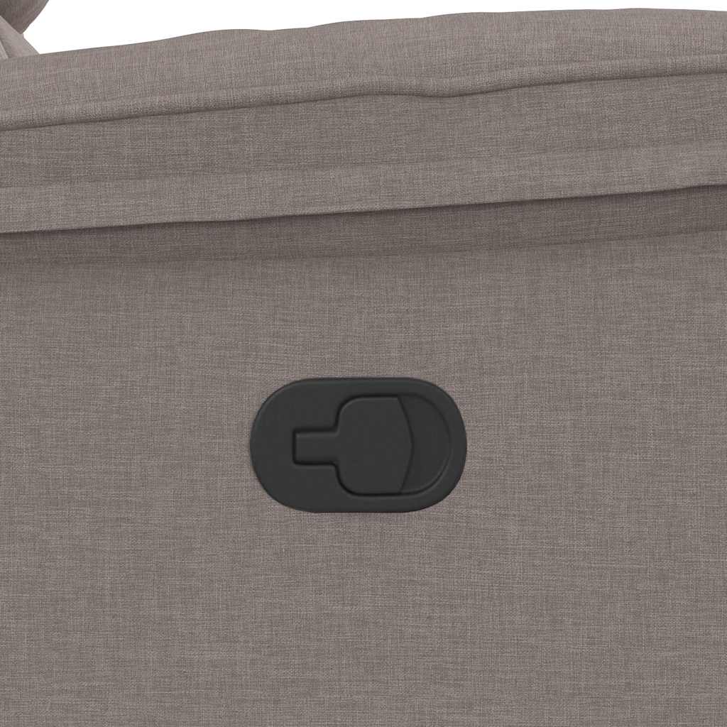 vidaXL Πολυθρόνα Ανακλινόμενη Taupe Υφασμάτινη