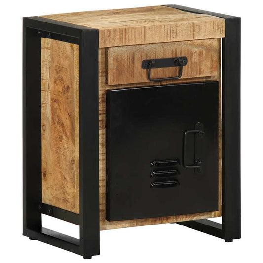 vidaXL Κομοδίνο 40x30x50 cm Στερεό ακατέργαστο ξύλο Μάνγκο