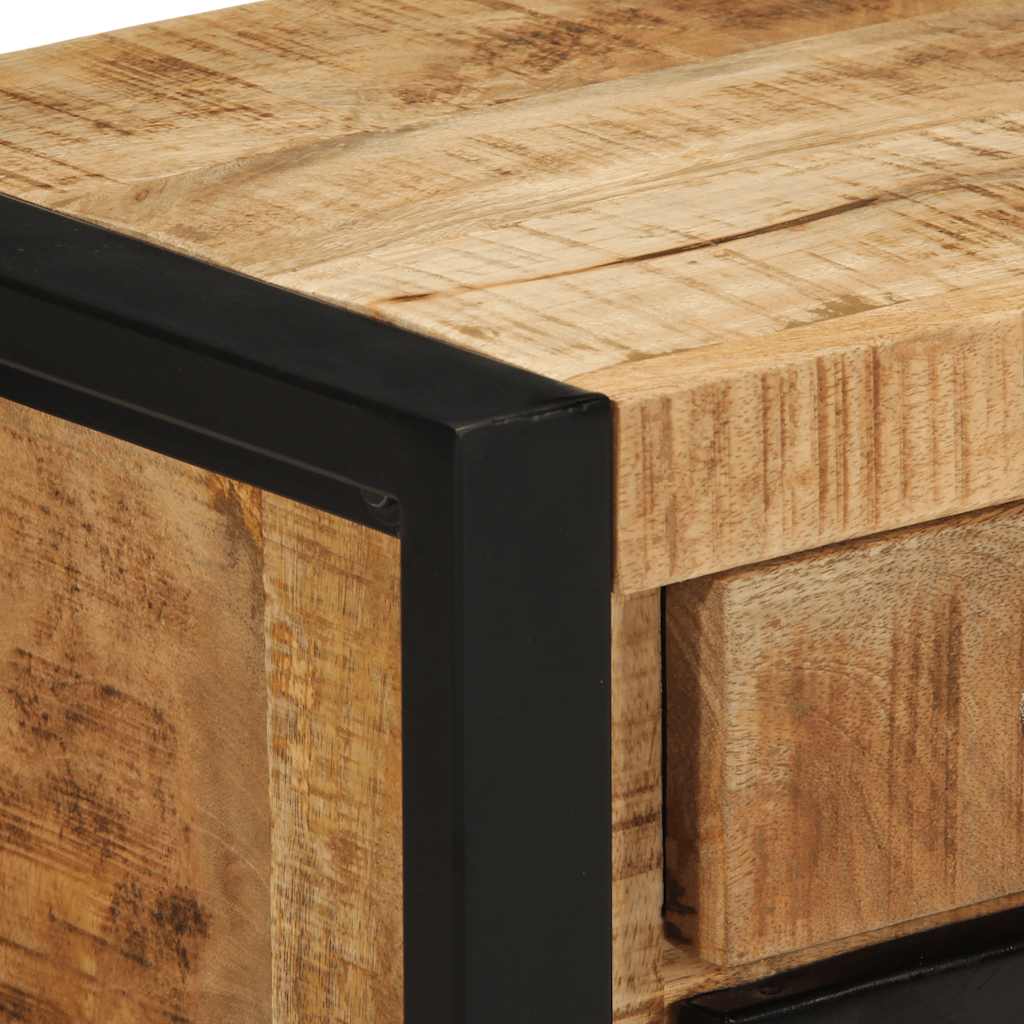 vidaXL Κομοδίνο 40x30x50 cm Στερεό ακατέργαστο ξύλο Μάνγκο