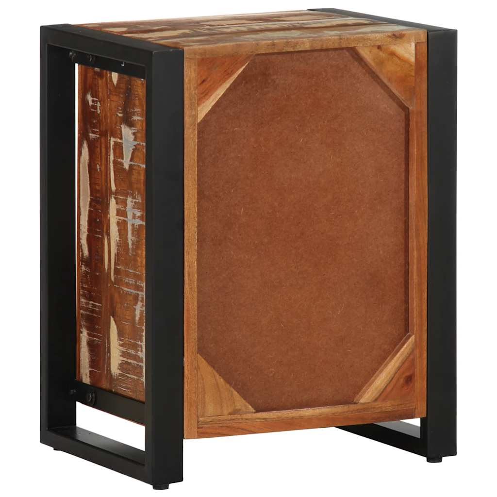 vidaXL Κομοδίνο Πολύχρωμο 40x30x50 cm Στερεό ξύλο ανακυκλωμένο