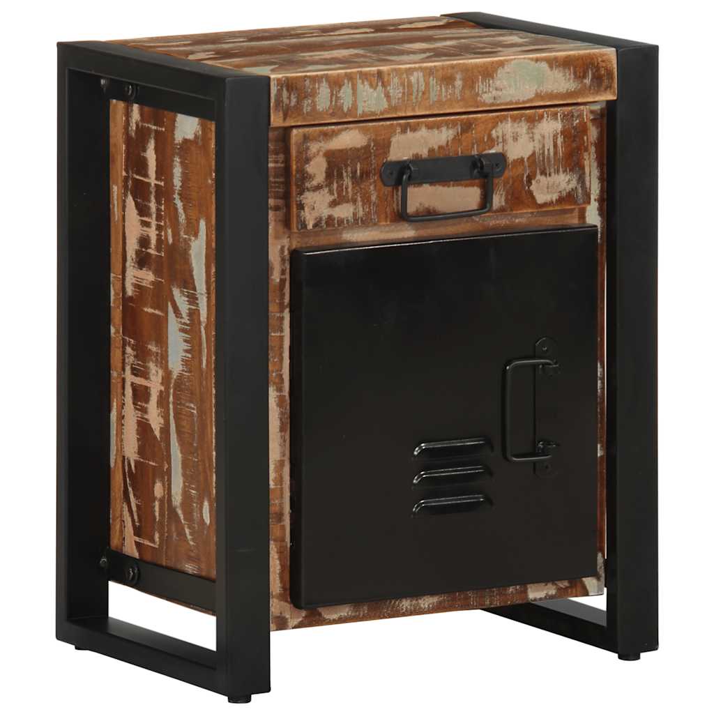 vidaXL Κομοδίνα 2 τεμάχια Πολύχρωμο Στερεό ακατέργαστο ξύλο Mango