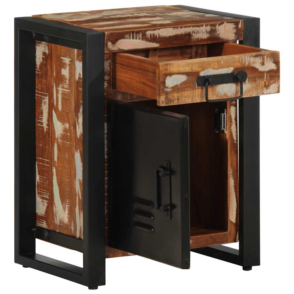 vidaXL Κομοδίνα 2 τεμάχια Πολύχρωμο Στερεό ακατέργαστο ξύλο Mango