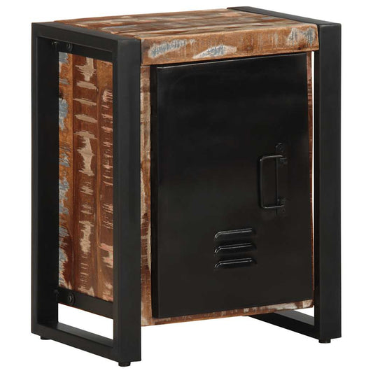 vidaXL Κομοδίνο Πολύχρωμο 40x30x51 cm Στερεό ξύλο αναγεννημένο