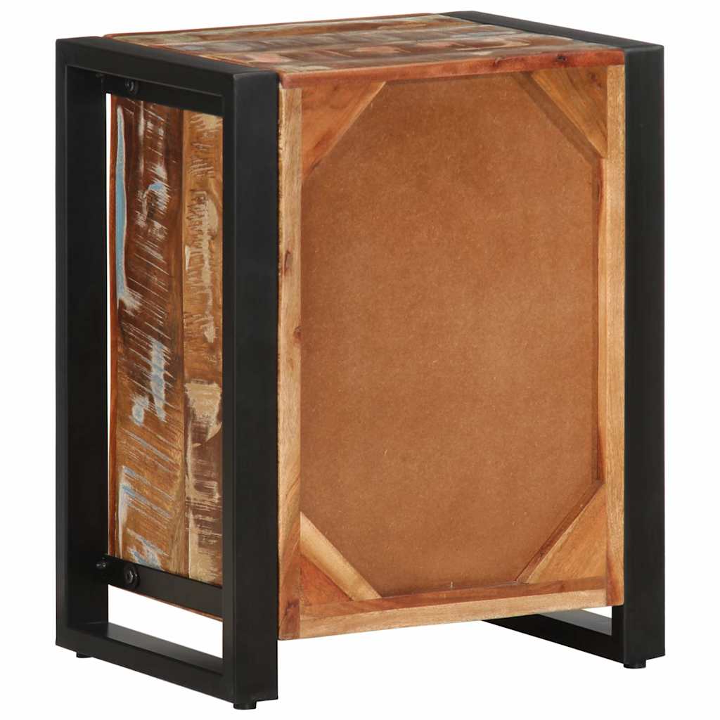 vidaXL Κομοδίνο Πολύχρωμο 40x30x51 cm Στερεό ξύλο αναγεννημένο