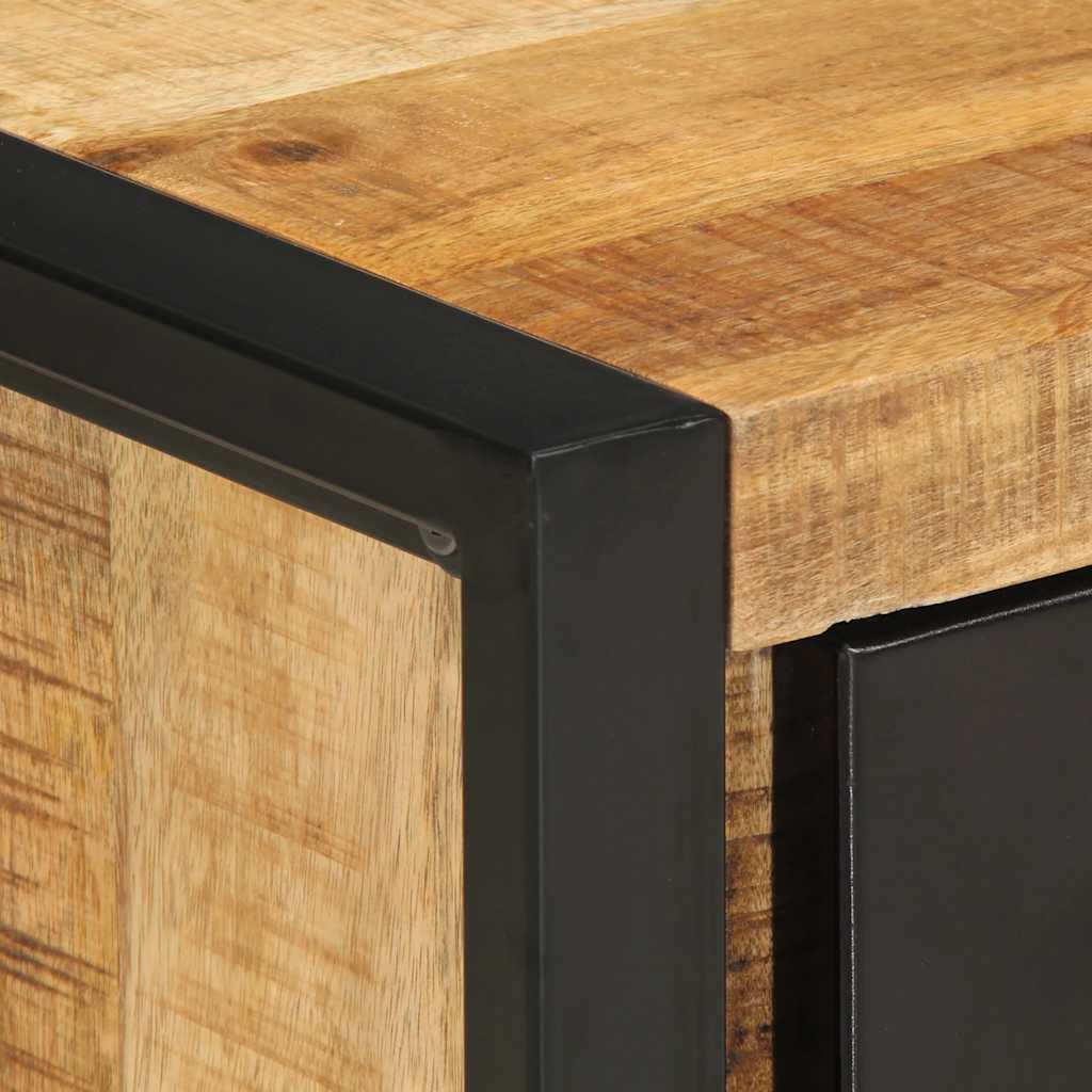 vidaXL Κομοδίνα 2 τεμάχια Στερεό ακατέργαστο ξύλο Μάνγκο