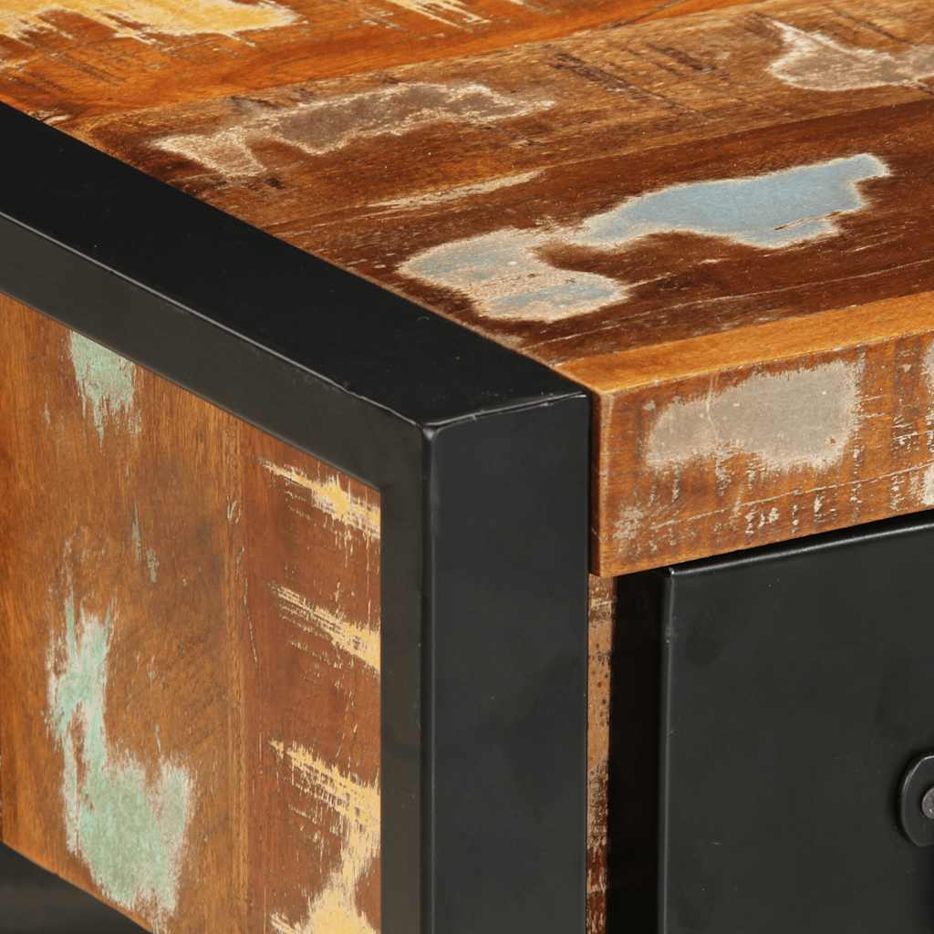 vidaXL Κομοδίνα 2 τεμάχια Πολύχρωμο Στερεό ακατέργαστο ξύλο Mango