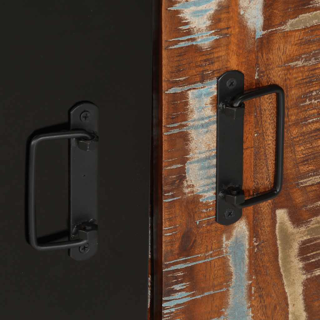 vidaXL Ντουλάπι κονσόλας Πολύχρωμο 90x35x75 εκ Μασίφ Ξύλο Ανακυκλωμένο