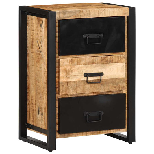 ντουλάπι συρταριών vidaXL 50x35x70 cm Στερεό ακατέργαστο ξύλο Mango