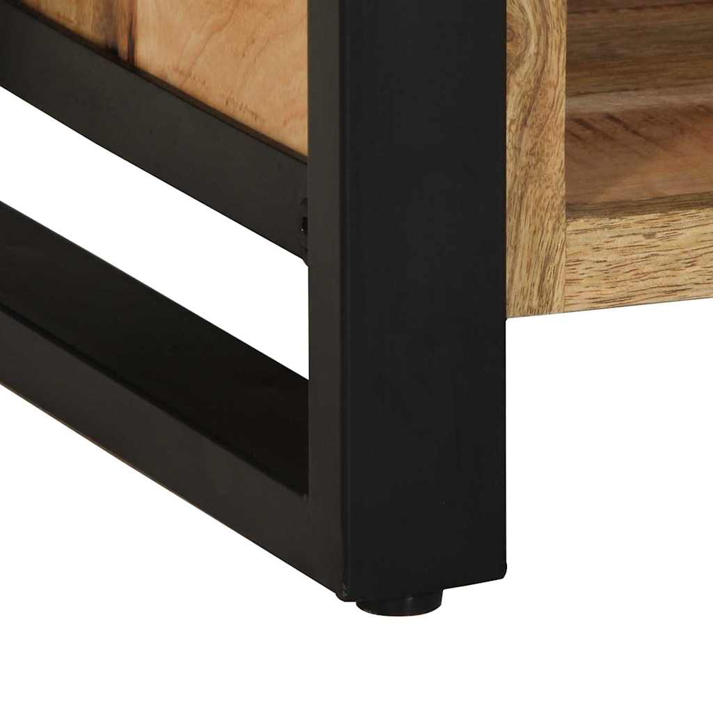 vidaXL Πάγκος για παπούτσια Καφέ 100 x 40 x 50 cm Μασίφ ξύλο μάνγκο