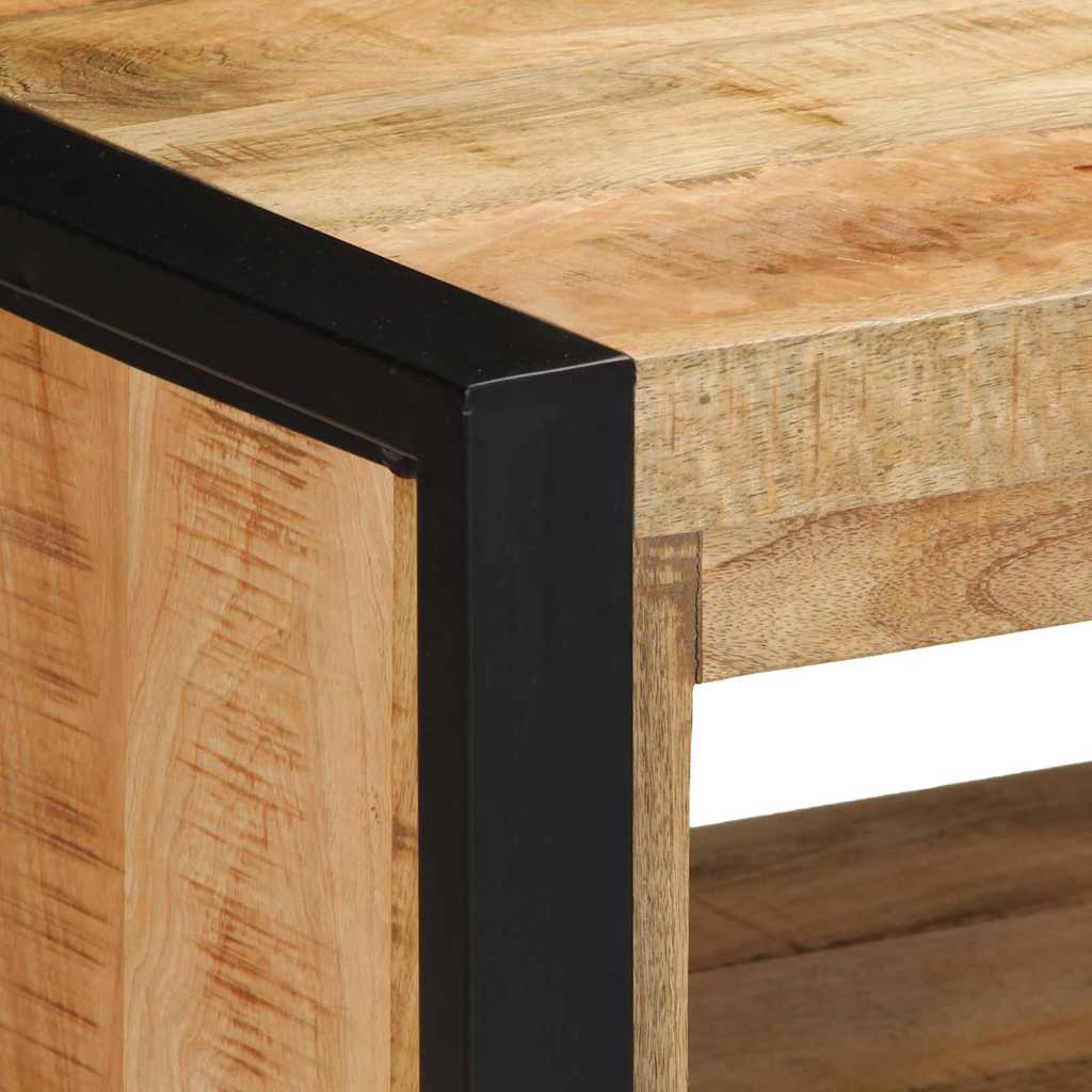 vidaXL Πάγκος για παπούτσια Καφέ 100 x 40 x 50 cm Μασίφ ξύλο μάνγκο