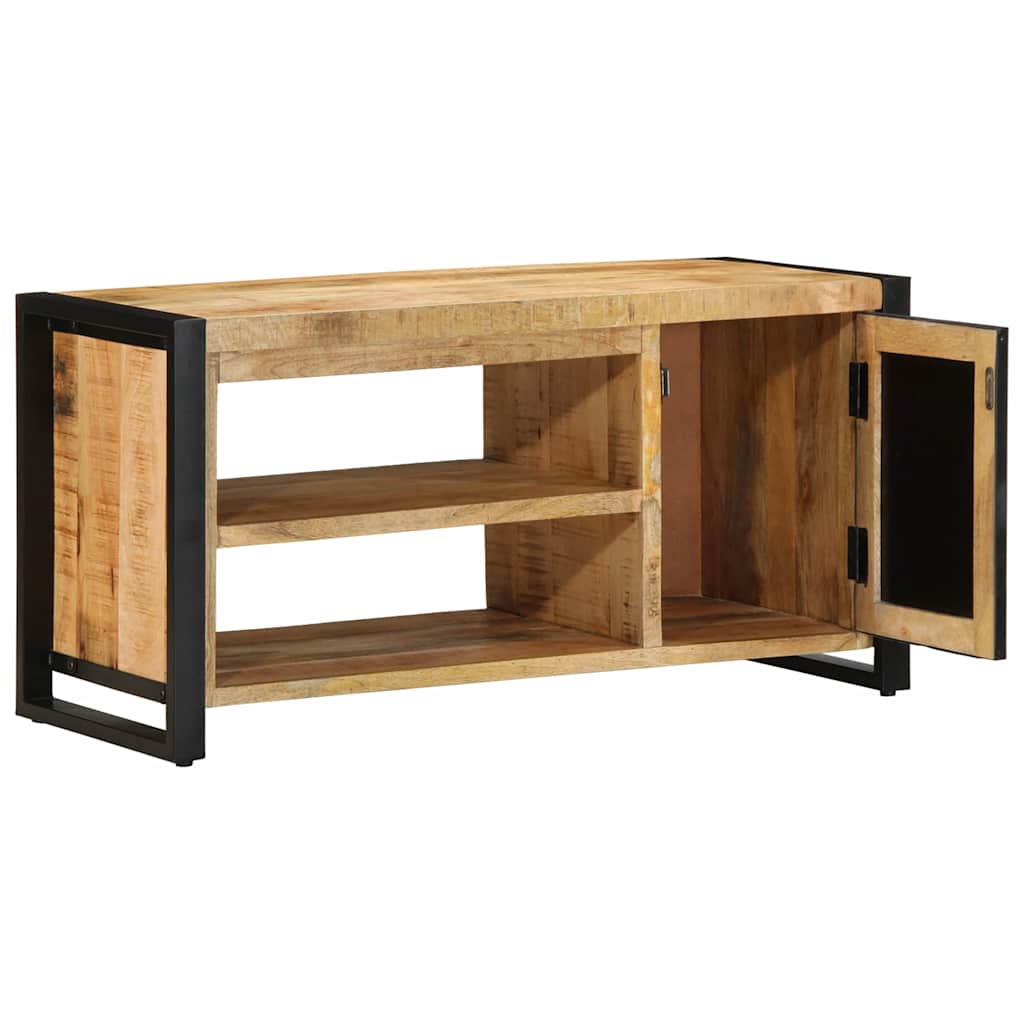 vidaXL Πάγκος για παπούτσια Καφέ 100 x 40 x 50 cm Μασίφ ξύλο μάνγκο