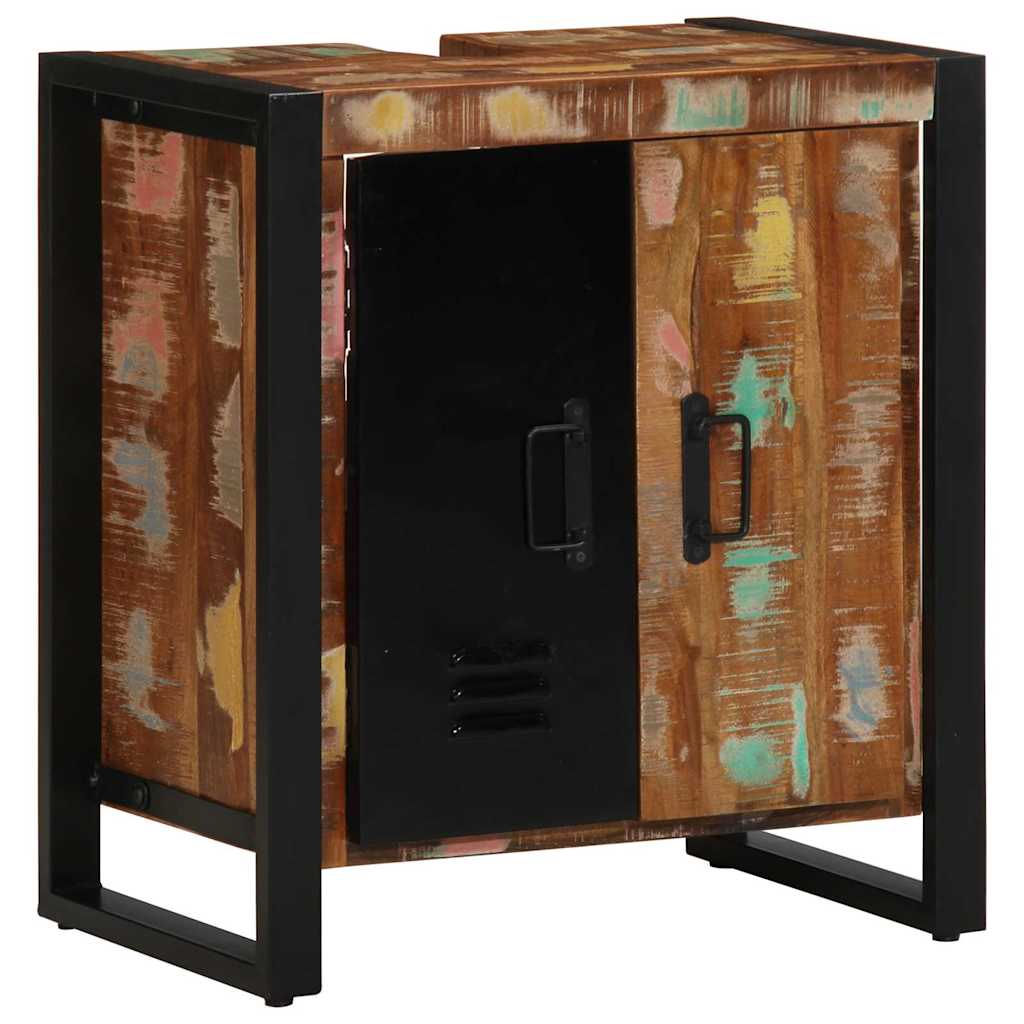 vidaXL Ντουλάπα Μπάνιου Καφέ 55 x 35 x 60 εκ. Μασίφ ανακυκλωμένο ξύλο