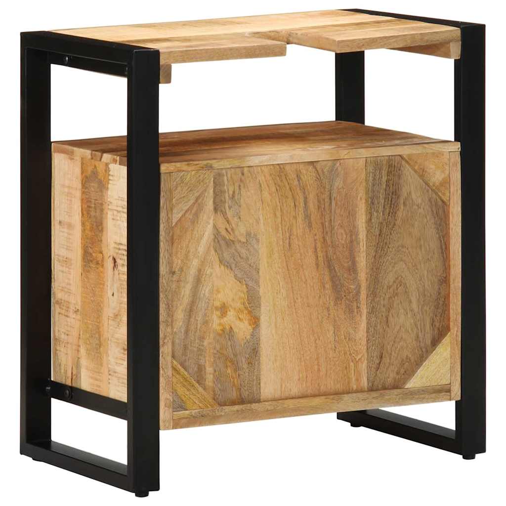 vidaXL Ντουλάπι Μπάνιου Καφέ 55 x 35 x 60 εκ. Στερεό ξύλο μάνγκο
