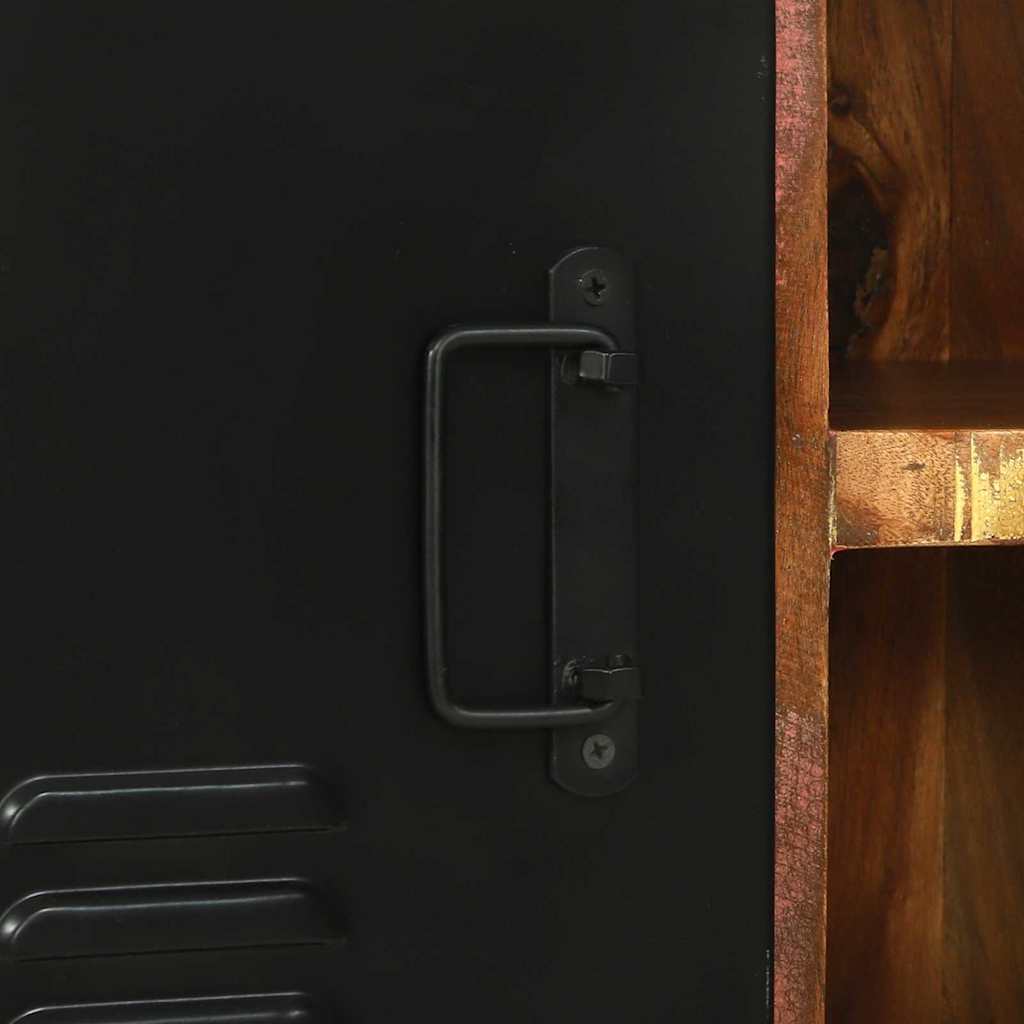 vidaXL Ντουλάπα Πολύχρωμο 100 x 35 x 50 εκ Μασίφ ανακυκλωμένο ξύλο