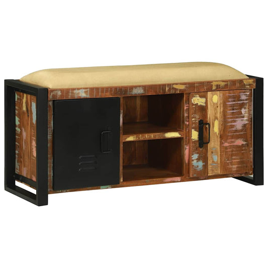 vidaXL Ντουλάπα Πολύχρωμο 100 x 35 x 50 εκ Μασίφ ανακυκλωμένο ξύλο