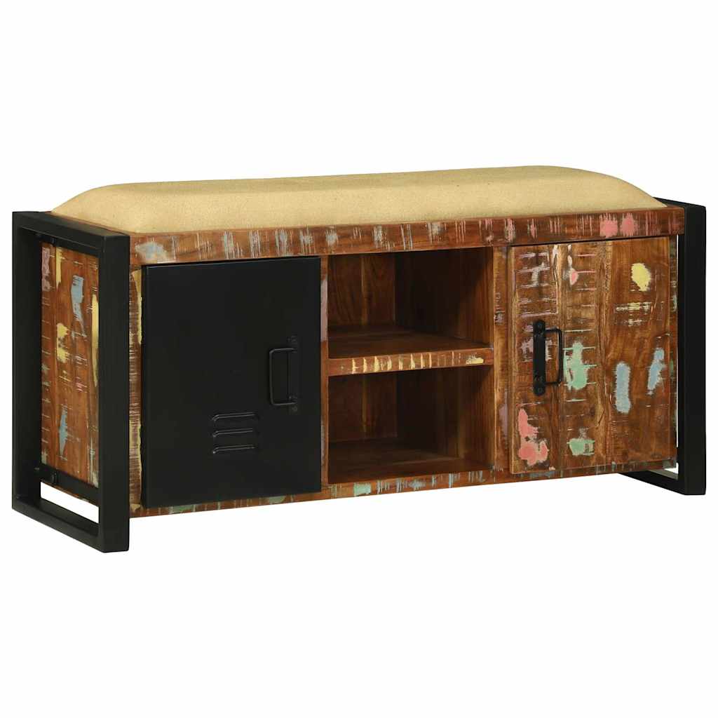 vidaXL Ντουλάπα Πολύχρωμο 100 x 35 x 50 εκ Μασίφ ανακυκλωμένο ξύλο