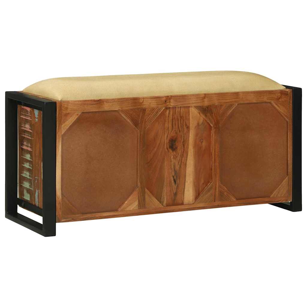 vidaXL Ντουλάπα Πολύχρωμο 100 x 35 x 50 εκ Μασίφ ανακυκλωμένο ξύλο